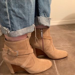 Donald J. Pliner Hannah Wedge Suede Booties